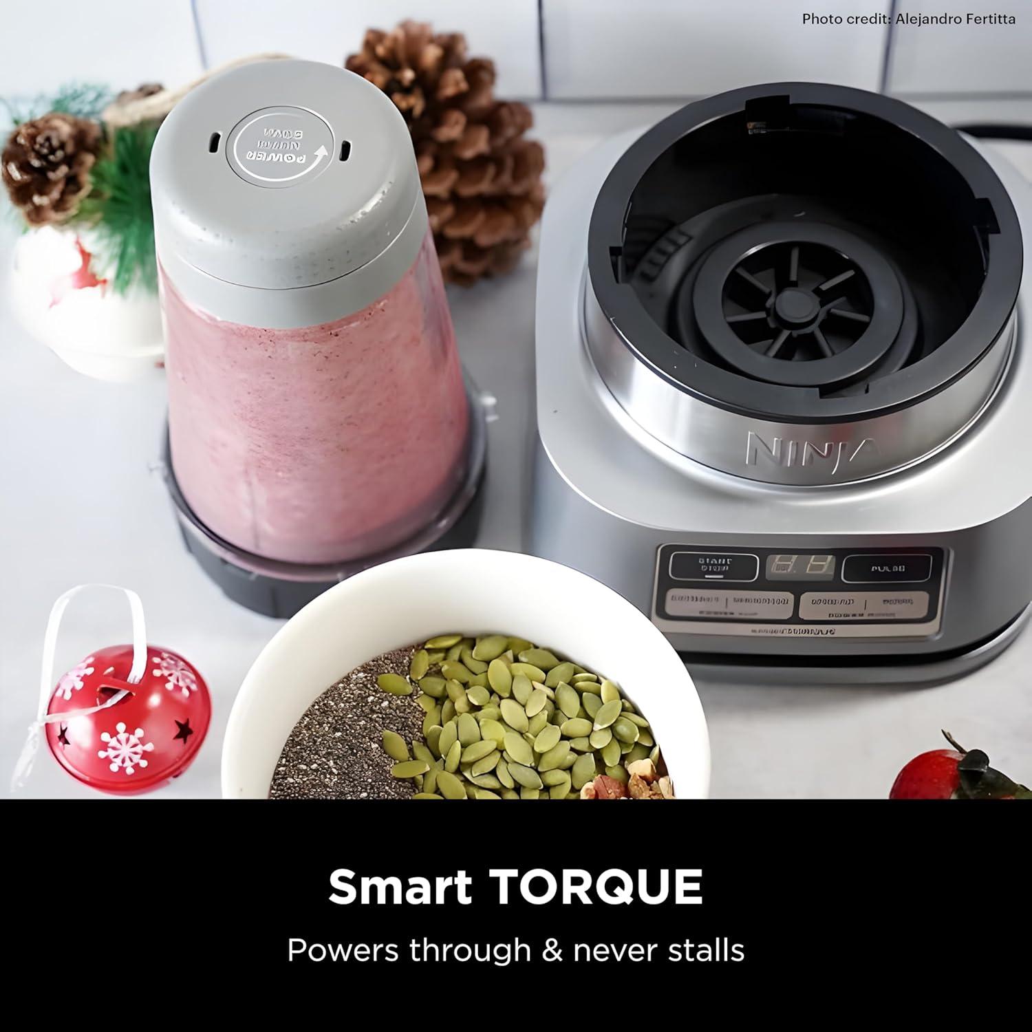 imageNinja Blenders for Kitchen  Smoothie Blender Mixer Grinder  Premium Blending Performance for Sauces Frozen Drinks and More  1200 Peak Watt Motor  SS101 Foodi Personal Smoothie Maker