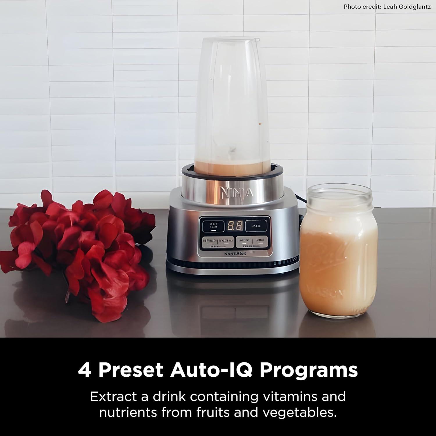 imageNinja Blenders for Kitchen  Smoothie Blender Mixer Grinder  Premium Blending Performance for Sauces Frozen Drinks and More  1200 Peak Watt Motor  SS101 Foodi Personal Smoothie Maker