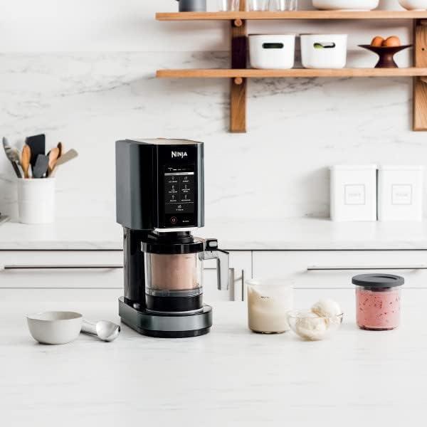 imageNinja CREAMi Ice Cream Sorbet Milkshake Maker  3 CREAMi Pints Black