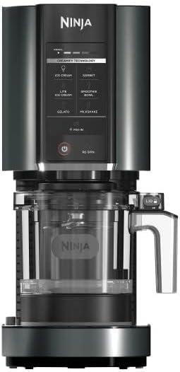 imageNinja CREAMi Ice Cream Sorbet Milkshake Maker  3 CREAMi Pints Black