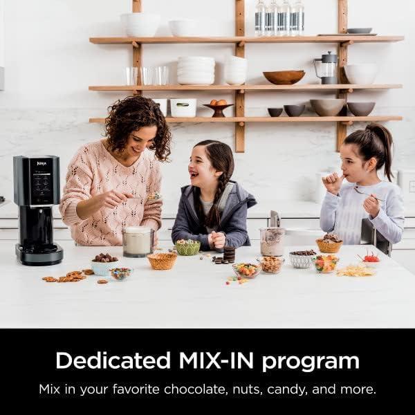 imageNinja CREAMi Ice Cream Sorbet Milkshake Maker  3 CREAMi Pints Black