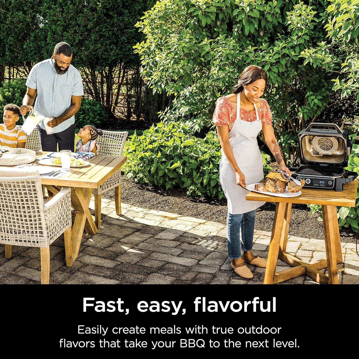 imageNinja OG751 Woodfire Pro Outdoor Grill with BuiltIn Thermometer 7in1 Master Grill BBQ SmokerampampOutdoor Air Fryer plus BakeRoast DehydrateampampBroilWoodfire Technologywith All Purpose Blend Pellets2lb AllPurpose  Sample Pellets