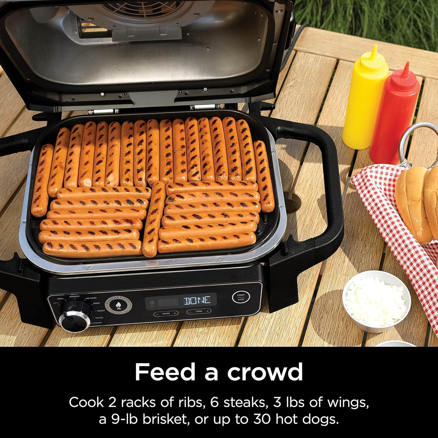 imageNinja OG751 Woodfire Pro Outdoor Grill with BuiltIn Thermometer 7in1 Master Grill BBQ SmokerampampOutdoor Air Fryer plus BakeRoast DehydrateampampBroilWoodfire Technologywith All Purpose Blend Pellets2lb AllPurpose  Sample Pellets
