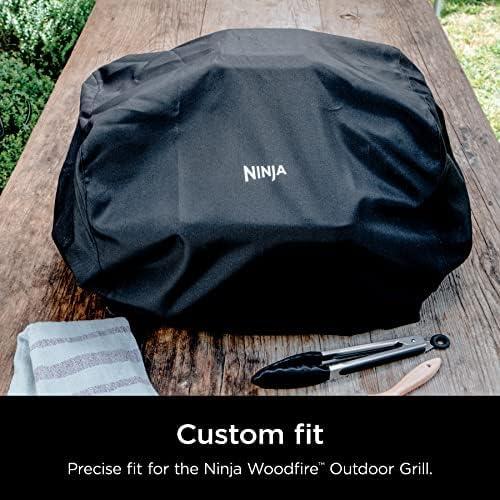 imageNinja OG751 Woodfire Pro Outdoor Grill with BuiltIn Thermometer 7in1 Master Grill BBQ SmokerampampOutdoor Air Fryer plus BakeRoast DehydrateampampBroilWoodfire Technologywith All Purpose Blend PelletsCover  2lb Pellets  Stand