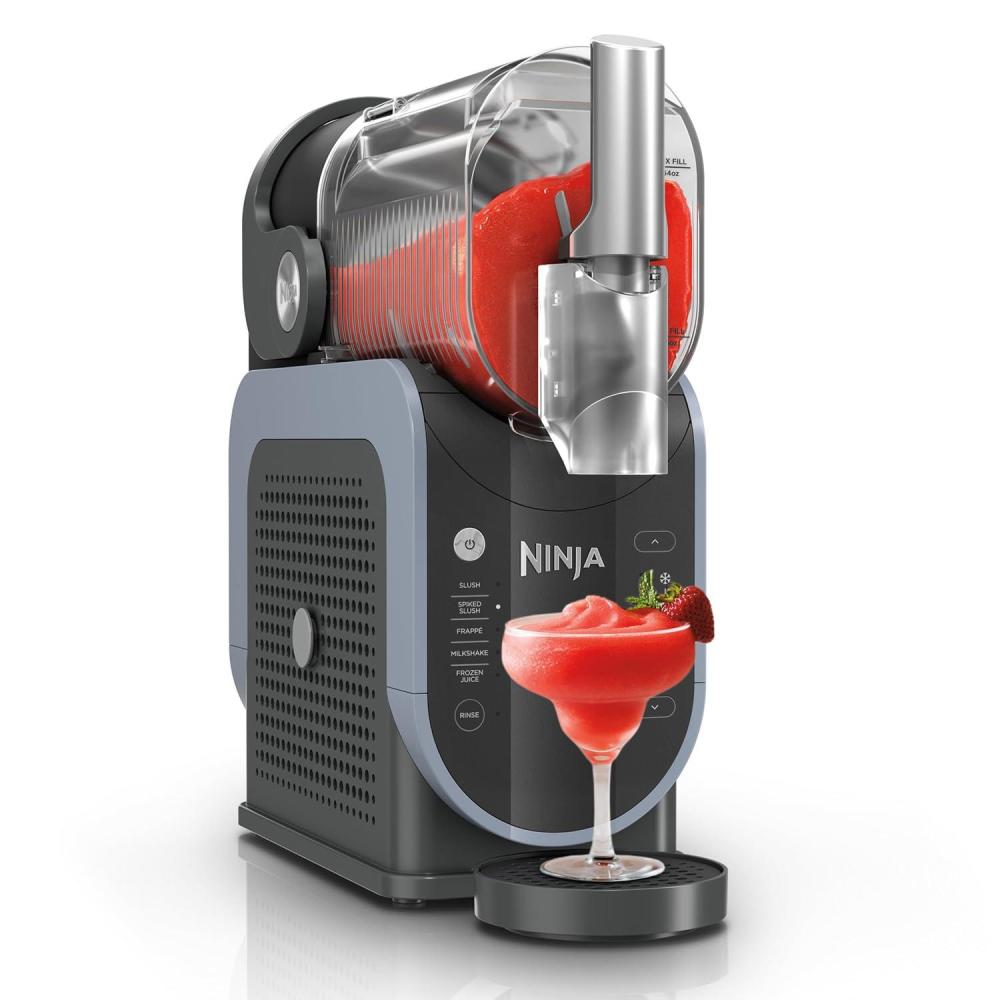 imageNinja FS301 Professional Maker with RapidChill Technology 88 oz Drink ampamp Slushie Machine 5 Preset Programs Frozen Margaritas Frapps and More Premium Accents Black Renewed88 oz  5 Presets