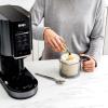 imageNinja CN301CO CREAMi Compact Ice Cream Maker for Gelato Mixins Milkshakes Sorbet and Smoothie Bowls with 7 OneTouch Programs Pint Container and Lids Silver Renewed