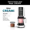 imageNinja CREAMi Ice Cream Maker 7 OneTouch Programs with 2 Pint Containers ampamp Lids Compact Size White NC301WHBBB