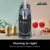 imageNinja FS301 Professional Maker with RapidChill Technology 88 oz Drink ampamp Slushie Machine 5 Preset Programs Frozen Margaritas Frapps and More Premium Accents Black Renewed88 oz  5 Presets