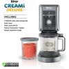 imageNinja NC501 CREAMi Deluxe 11in1 XL Ice Cream Maker Silver Renewed Bundle with 2 YR CPS Enhanced Protection Pack