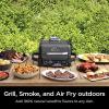 imageNinja OG751 Woodfire Pro Outdoor Grill with BuiltIn Thermometer 7in1 Master Grill BBQ SmokerampampOutdoor Air Fryer plus BakeRoast DehydrateampampBroilWoodfire Technologywith All Purpose Blend PelletsCover  2lb Pellets  Stand