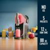imageNinja SLUSHi Professional Frozen Drink Maker with RapidChill Technology 88 oz Frozen Drink ampamp Slushie Machine 5 Preset Programs Frozen Margaritas Frapps and More Orange Mango FS301ORBlack