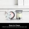 imageNinja Swirl by CREAMi Pints and Lids  2 Pack Compatible with NC700 Series Ninja Swirl Ice Cream ampamp Soft Serve Makers BPAFree ampamp Dishwasher Safe Grey Lids XSK7PNTLD2