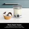imageNinja Swirl by CREAMi Pints and Lids  2 Pack Compatible with NC700 Series Ninja Swirl Ice Cream ampamp Soft Serve Makers BPAFree ampamp Dishwasher Safe Grey Lids XSK7PNTLD2