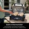 imageNinja Woodfire ProXL Outdoor Grill ampamp Smoker Thermometer 4in1 Master Grill BBQ Smoker Outdoor Air Fryer Bake Portable Electric Grill Renewed Cinnamon
