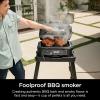 imageNinja Woodfire ProXL Outdoor Grill ampamp Smoker Thermometer 4in1 Master Grill BBQ Smoker Outdoor Air Fryer Bake Portable Electric Grill Renewed Cinnamon