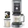 imageNinja NC501 CREAMi Deluxe 11in1 XL Ice Cream Maker Silver Renewed Bundle with 2 YR CPS Enhanced Protection Pack