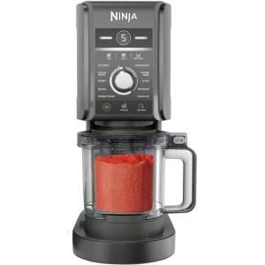 imageNinja NC501 CREAMi Deluxe 11in1 Ice Cream ampamp Frozen Treat Maker with 2 XL Family Size Pint Containers Black RenewedDark SIlver