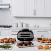 imageNinja BG550CO Foodi Smart XL 6in1 Indoor Grill with Air Fry Roast Bake Reheat ampamp Dehydrate Smart Thermometer BlackSilver Renewed
