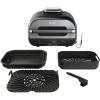 imageNinja BG550CO Foodi Smart XL 6in1 Indoor Grill with Air Fry Roast Bake Reheat ampamp Dehydrate Smart Thermometer BlackSilver Renewed