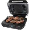 imageNinja BG550CO Foodi Smart XL 6in1 Indoor Grill with Air Fry Roast Bake Reheat ampamp Dehydrate Smart Thermometer BlackSilver Renewed