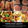 imageNinja GR101 Sizzle Smokeless Indoor Grill ampamp Griddle 14 Interchangeable Nonstick Plates DishwasherSafe Removable Mesh Lid 500F Max Heat Even EdgetoEdge Cooking GreySilver RenewedSizzle Indoor Grill  Griddle