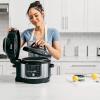 imageNinja OS301 Foodi 10in1 Pressure Cooker and Air Fryer with Nesting Broil Rack 65 Quart Stainless Steel