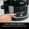 imageNinja OS301 Foodi 10in1 Pressure Cooker and Air Fryer with Nesting Broil Rack 65 Quart Stainless Steel