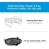 imageNinja OS301 Foodi 10in1 Pressure Cooker and Air Fryer with Nesting Broil Rack 65 Quart Stainless Steel
