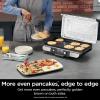 imageNinja Sizzle Pro XL 20Inch Indoor Griddle  Grill Detachable Ventilated Lid Grease Control Ceramic Nonstick Plates Even EdgetoEdge Cooking Extra Large Capacity Versatile Silver GX101