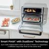 imageNinja Double Stack XL Countertop Oven ampamp Air Fryer 12in1 Flexdoor FlavorSeal SMART FINISH with DualZone Technology Countertop Oven Air Fryer Bake Broil Reheat Pizza Stainless Steel DCT601 RenewedStainless 12in1