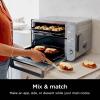 imageNinja Double Stack XL Countertop Oven ampamp Air Fryer 12in1 Flexdoor FlavorSeal SMART FINISH with DualZone Technology Countertop Oven Air Fryer Bake Broil Reheat Pizza Stainless Steel DCT601 RenewedStainless 12in1 with Thermometer