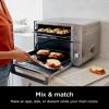 imageNinja Double Stack XL Countertop Oven ampamp Air Fryer 12in1 Flexdoor FlavorSeal SMART FINISH with DualZone Technology Countertop Oven Air Fryer Bake Broil Reheat Pizza Stainless Steel DCT601 RenewedStainless 12in1
