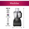imageNinja FP601CO Professional Plus Food Processor 1000 Peak Watts 4 Functions for Chopping Slicing Purees ampamp Dough with 9Cup Processor Bowl 4 Blades Food Chute ampamp Pusher Renewed