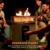 imageNinja Fireside360  Outdoor Heater ampamp Fire Pit 3 Modes Flame Heat Flame ampamp Heat Portable for Patio Deck Camping Beach  Easy Control Flames ampamp Heat Push to Start Ignition Stone  OF101STStone