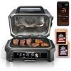 imageNinja Woodfire ProConnect Premium XL Grill ampamp Smoker Bundle with Cleaning Brush for OG700800900 Series Grills7in1 GrillThermometerApp Connect