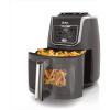 imageNinja AF171 EzView Max XL Air Fryer that Cooks Crisps Roasts Broils Bakes Reheats ampamp Dehydrates with 55 Quart Capacity and a EzView Window Grey RenewedGrey