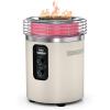 imageNinja Fireside360  Outdoor Heater ampamp Fire Pit 3 Modes Flame Heat Flame ampamp Heat Portable for Patio Deck Camping Beach  Easy Control Flames ampamp Heat Push to Start Ignition Stone  OF101STStone