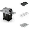 imageNinja FlexFlame Master Grill Pack Electric ampamp Propane 5in1 Cooking System Includes FlexFlame Premium Grill Grate Half Griddle Expandable Roast ampamp Smoke Rack