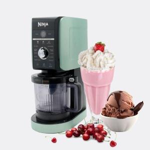 imageNinja NC501 CREAMi Deluxe 11in1 Ice Cream ampamp Frozen Treat Maker for Ice Cream Sorbet Milkshakes Frozen Drinks Mint Renewed
