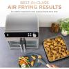 imageNinja  French Door Premier  Air Fryer Convection Oven Toaster  5qt Air Fry Basket Sheet Pan Wire Rack Broil Rack  PFASfree Cooking Surface Dishwashersafe Accessories  FO101 NEW