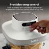 imageNinja Crispi Pro 6in1 Glass Air Fryer  6qt ampamp 25qt Glass Containers with Storage Lids  NonToxic  Meal Prep Microwave Freezer ampamp Dishwasher Safe  Air Fry Bake ampamp More  Cyberspace  AS101CYBone