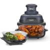 imageNinja Crispi 4in1 Portable Glass Air Fryer Cyberspace