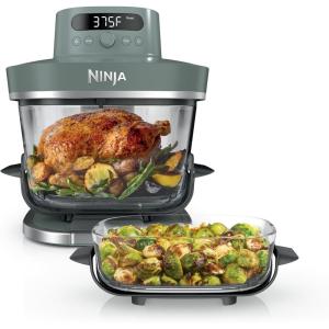imageNinja Crispi Pro 6in1 Glass Air Fryer  6qt ampamp 25qt Glass Containers with Storage Lids  NonToxic  Meal Prep Microwave Freezer ampamp Dishwasher Safe  Air Fry Bake ampamp More  Cyberspace  AS101CYAsh Grey