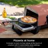 imageNinja Woodfire Outdoor Pizza Oven 5in1 Portable Electric Roaster Oven Heats up to 700F 5 Artisan Pizza Settings Integrated BBQ Smoker Box Includes Flavored Wood Pellets Terracotta Red