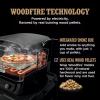 imageNinja Woodfire Outdoor Pizza Oven 8in1 Portable Electric Roaster Oven Heats up to 700F 5 Artisan Pizza Settings Integrated BBQ Smoker Box Includes Flavored Wood Pellets Pine Green Renewed