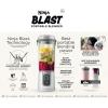imageNinja Blast 16 oz Personal Portable Blender with Leak Proof Lid and Easy Sip Spout Perfect for Smoothies Cordless USBC Rechargeable Dishwasher Safe Parts Renewed WhiteWhite