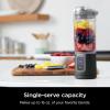 imageNinja Blast 16 oz Personal Portable Blender with Leak Proof Lid and Easy Sip Spout Perfect for Smoothies Cordless USBC Rechargeable Dishwasher Safe Parts Renewed WhiteBlack