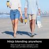 imageNinja Blast 16 oz Personal Portable Blender with Leak Proof Lid and Easy Sip Spout Perfect for Smoothies Cordless USBC Rechargeable Dishwasher Safe Parts Renewed WhiteWhite