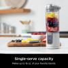 imageNinja Blast 16 oz Personal Portable Blender with Leak Proof Lid and Easy Sip Spout Perfect for Smoothies Cordless USBC Rechargeable Dishwasher Safe Parts Renewed WhiteWhite