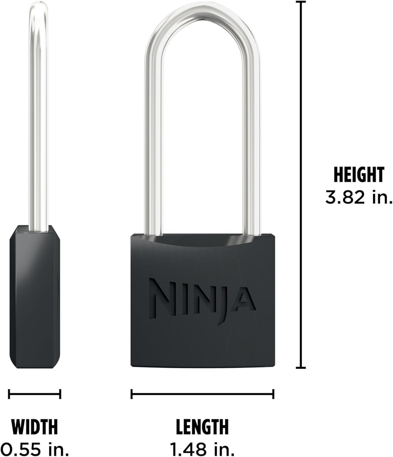 imageNinja FrostVault Padlocks 2Pack Durable Heavy Duty Hardened Steel Locks with Double Bolt Designed to Fit Ninja FrostVault